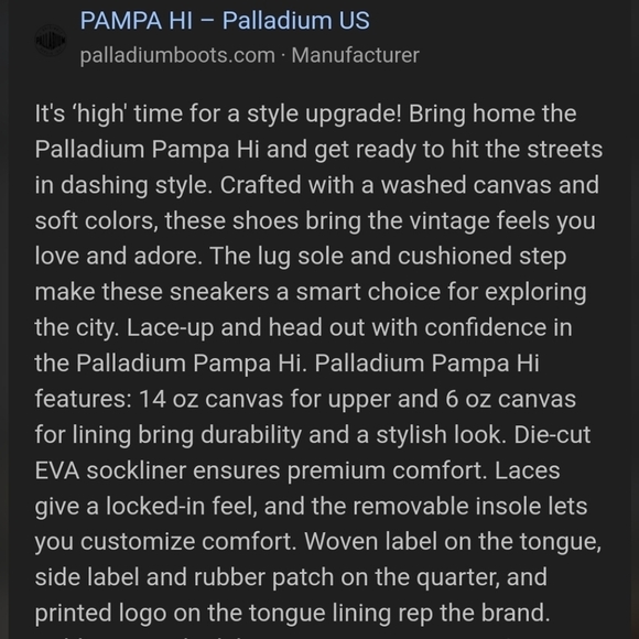 Palladium Women's Pampa Hi White Boots Size 7.5 - Picture 3 of 7